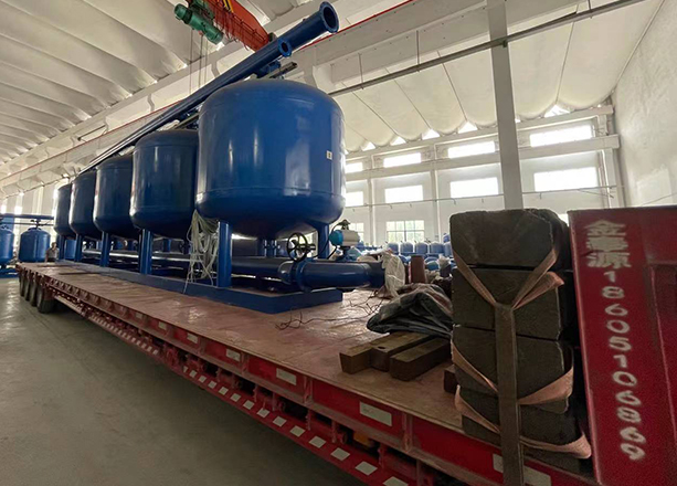 量身定制，十五連罐超大砂濾裝置發(fā)貨浙江嘉興！